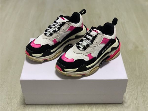 

paris house daddy women's tide shoes women's thick sneakers couple wild fashion trend casual shoes non-slip 02, Black