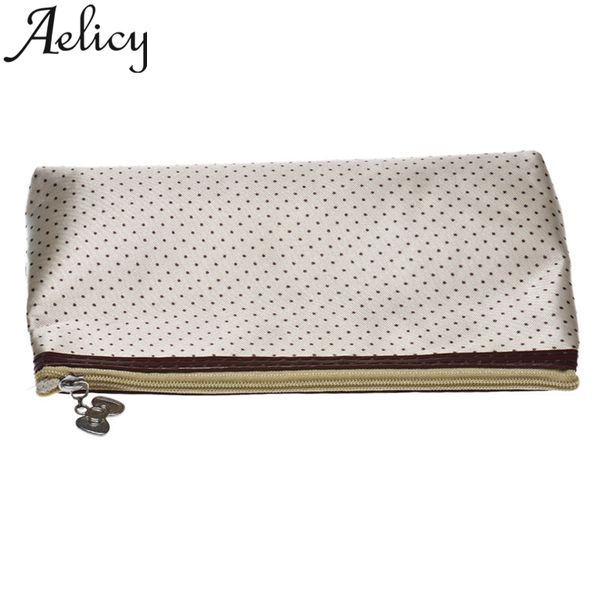 

aelicy small dot storage cosmetic bag female makeup essential travel cosmetic bag for make up luxury