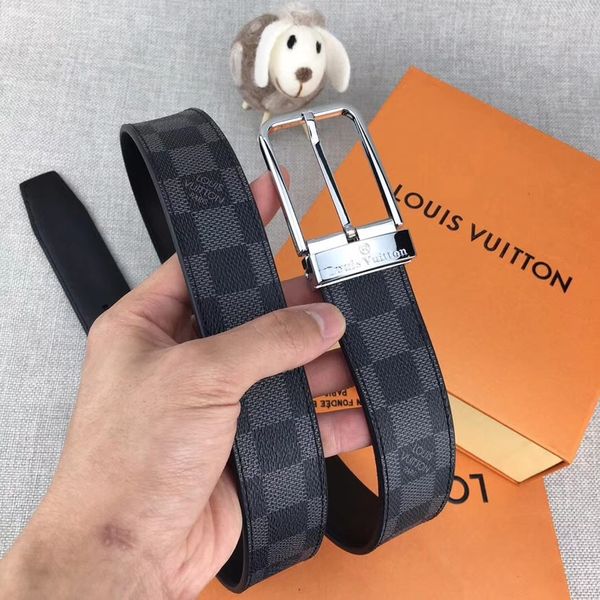 

Luxury leather belt fashion retro men and women leather belt gold silver buckle buckle 3.4 cm wide quality no box 2019 hot sale