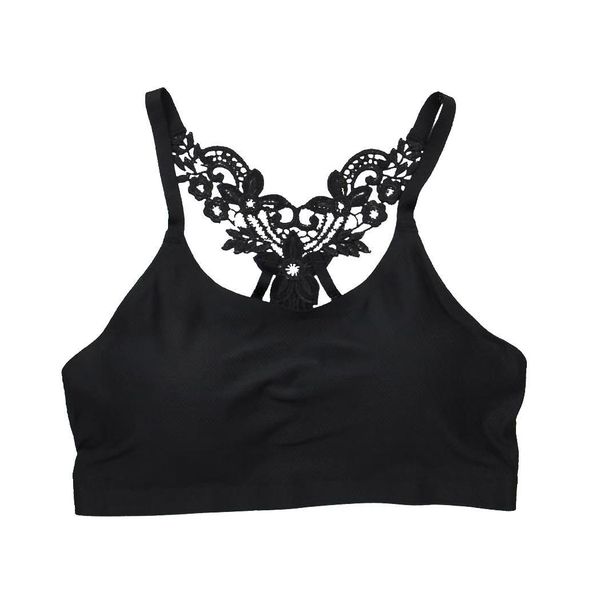 

women one-piece bra vest seamless beauty back solid casual back, insert chest pad all seasons sling vest casual, White;black