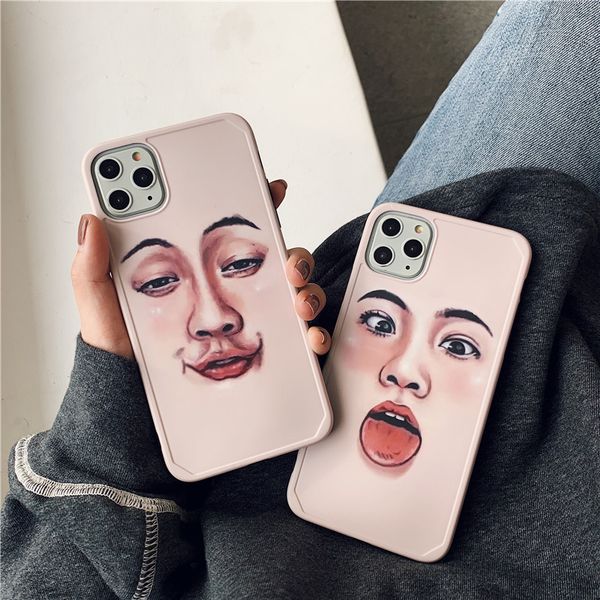 

internet star fashion selfie expression cell phone case cover for iphone 11 pro max xs max xr xs x 7 8 plus