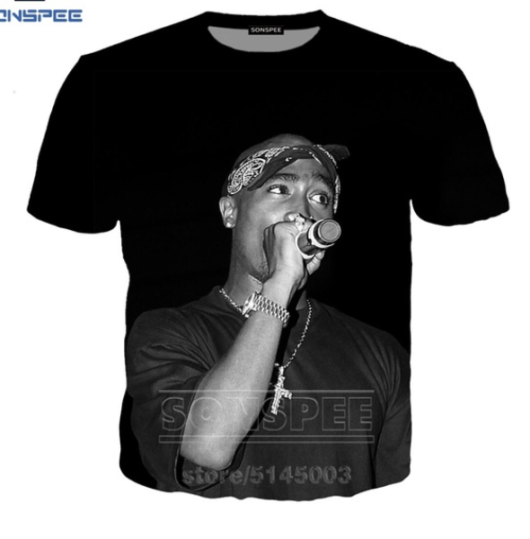 

new рэпер 2pac тупака biggie smalls футболка мужская мужчины женщины tupac 2pac толстовка 3d печати с коротким рукавом hip hop tops пуловер, White;black