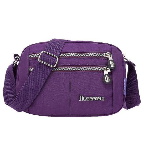 

38# ladies fashion shoulder bags for women designer waterproof nylon handbag zipper purses messenger crossbody bag sac a main