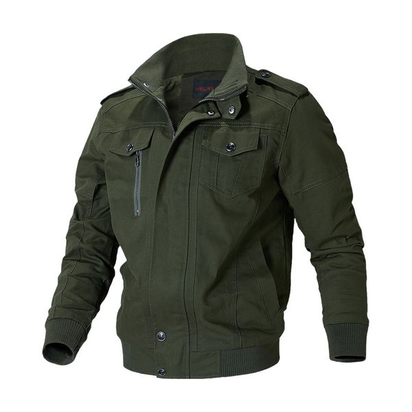 

men tactical jacket coat cotton working army men's pilot jacket windbreaker autumn casual cargo jaqueta corta vento, Blue;black