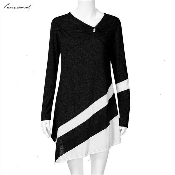 

size plus clothes women autumn winter striped shirts fashion casual asymmtrical tunic plus size blouse camisa feminina, White