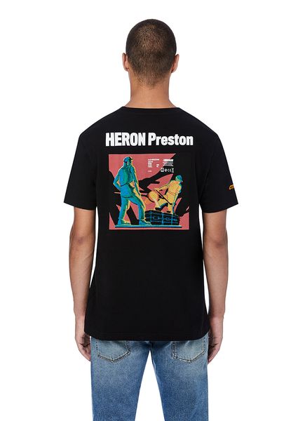 

Embroidery Heron Preston Short Sleeve T Shirts Summer High Fashion Streetwear Casual Tops for Man 2 Colors Free Shipping