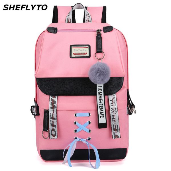 

waterproof usb charging women oxford backpacks school bags for teenagers girls student school backpacks female travel book bags