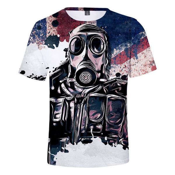 

rainbow six sieg t-shirt 3d men new shirts summer boy print for woman loose lady t-shirt tee women, White;black