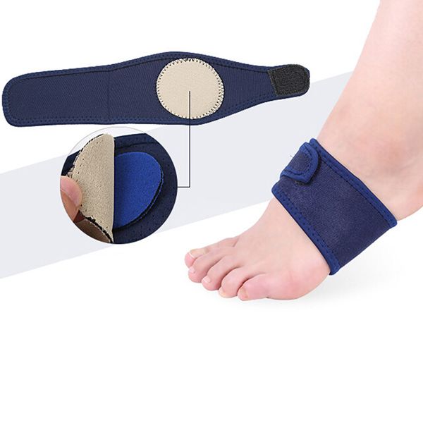 

2 pcs plantar fasciitis orthopedic insoles gel high arch ortcs bandage breathable elastic silica for heel, Black