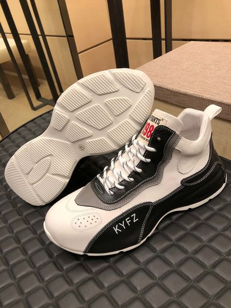

new style high-end luxury men's casual sports basketball shoes triple fashion men's brand platform men's shoes outdoor joggin, Black