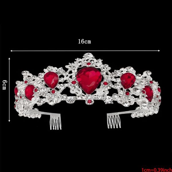 

baroque royal queen золотая свадьба корона кристалл принцесса tiara ободки красный, Golden;white