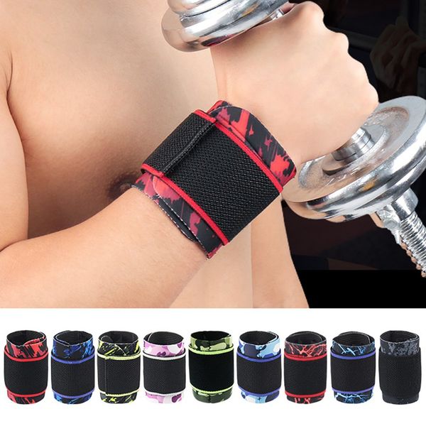 

new 1pcs men gym wrist band sports wristband wrist wraps brace support carpal tunnel wristbands weight fitnes equipment, Black;red