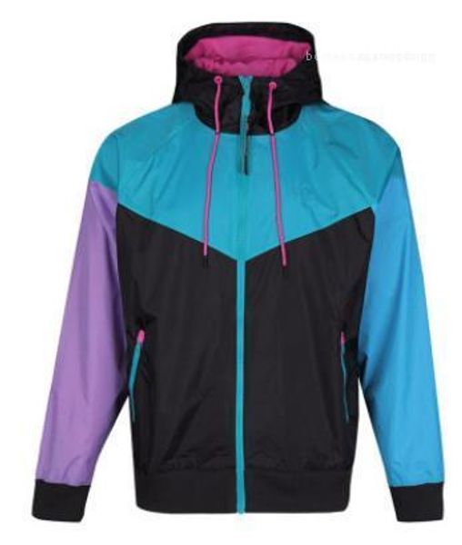 

лоскутные куртки мужчины мода дизайнер куртка пальто бренд мужчины ветрокрылые куртки уличный стиль спорт с капюшоном цвета, Black;brown