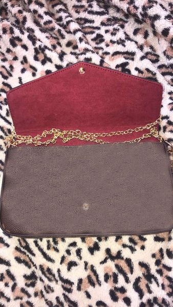 

2019 Felicie Orignal Реальная Натуральная Кожа Мода Цепи Сумка Сумка Пресбиопическая Сумк