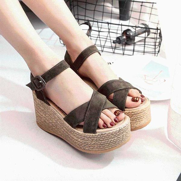 

women sandals shoes velvet flock fish mouth fashion high heel platform open toes summer buckle women's sandals, Black