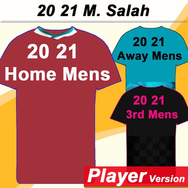 

20 21 m. salah virgil firmino mens player version soccer jerseys lallana matip sturridge mane home away football shirt short sleeve uniforms, Black;yellow