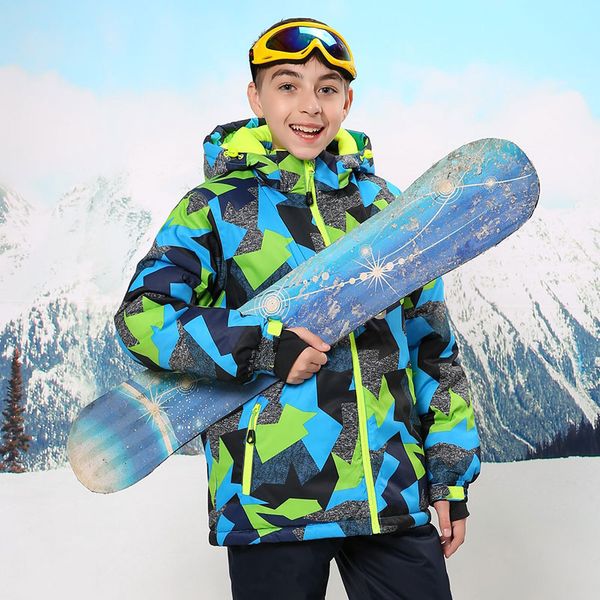 

brand new children's ski suit ski jacket and pant kids boys snowboard set snowboard jacket outdoor winter thermal coat and pant