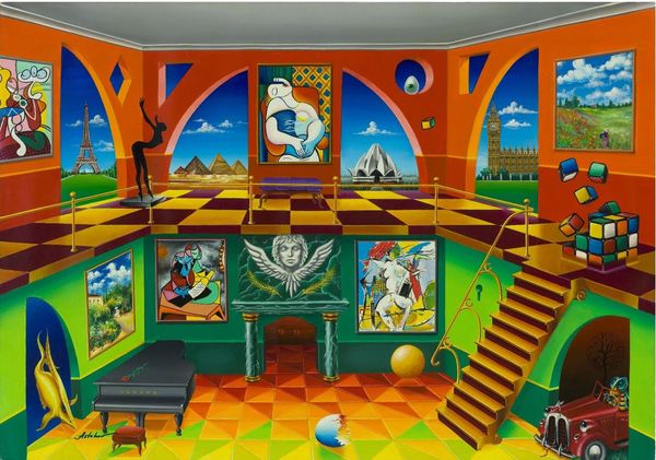 

александр астахов "rubik cube" home decor расписанную hd печать картина маслом на холсте wall art canvas картинки 191212