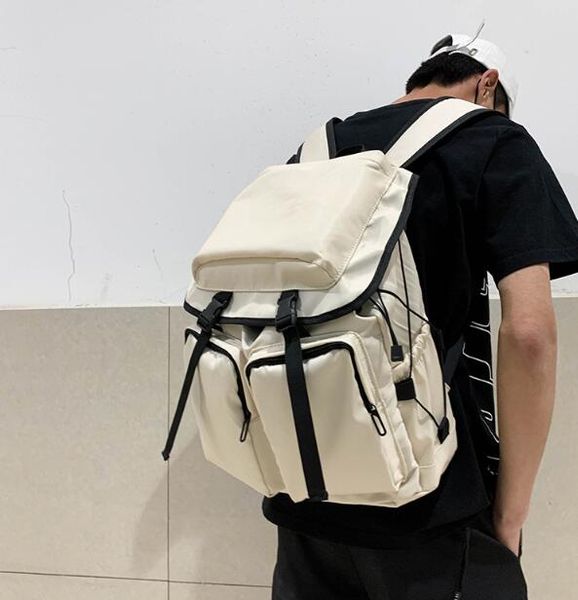 

Unisex Backpack Man Travel Bag Large Capacity Student Backpacks Nylon Waterproof Multiple Pockets