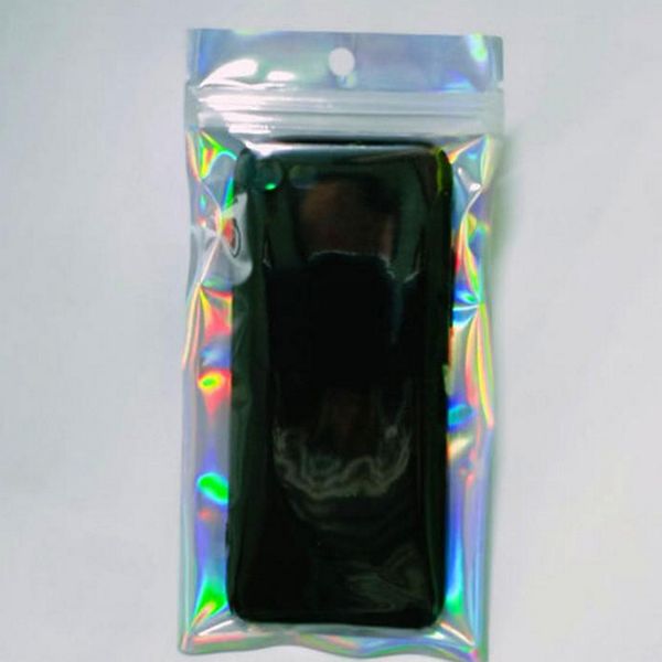 

3.5x6.3in 1000pcs resealable poly bags wholesale holographic resealable bags translucent pouches designs snack packaging bag tiwnn