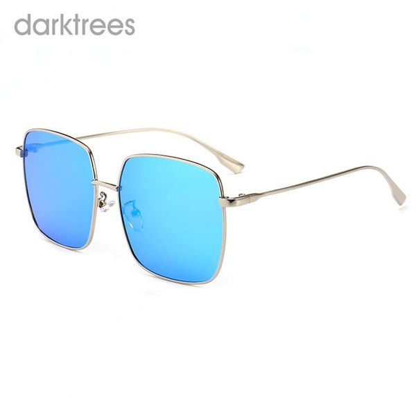 

polarized sunglasses shades for women square metal frame mirror lens oculos sol feminino gafas de sol mujer, White;black