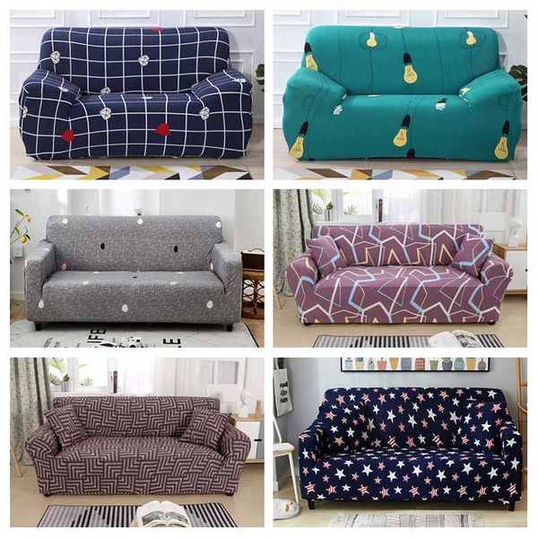 

universal all-inclusive sofa cover geometric printing couch slipcover anti-skid furniture protector cover for 1/2/3/4 seat