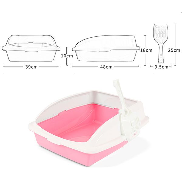 

39*48*18cm pet toilet cat bedpan litter box cat tray toilet supply pet dog toilette pet products easy to clean