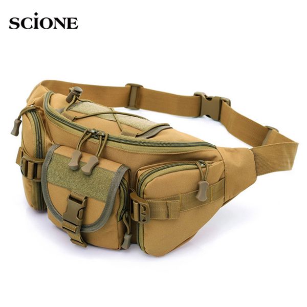 

3-5l tactical waist bag molle waterproof fanny bags hiking fishing sport hunting camping sports waterproof belt pack xa517wa