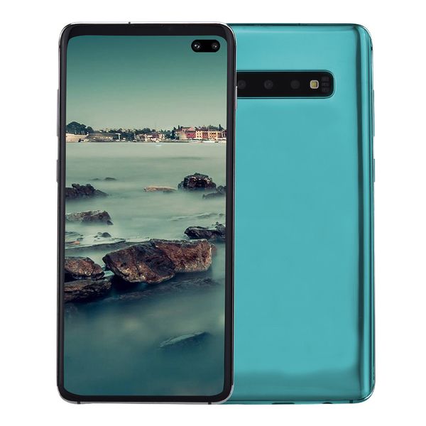 

6 4 quot punch hole full creen goophone 10 10 plu v5 android 9 0 gp 1gb 16gb quad core mtk6580 face id in di play fingerprint martph