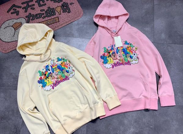 

19fw new luxurious brand design vetements hooded hoodie men women fashion casual streetwear sweatshirts outdoor sweatshirt, Gray;blue