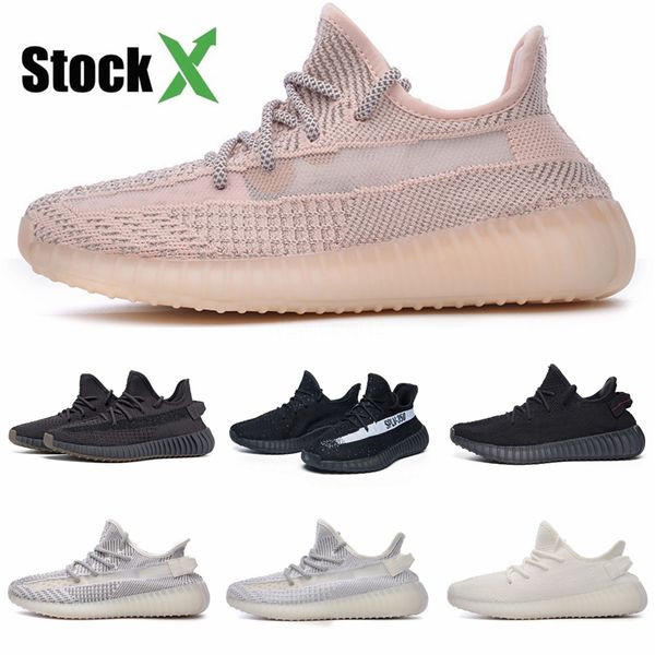 

new desert rat soft vision stone kanye west mens running shoes bone white utility black salt reflective men women designer trainers #qa214