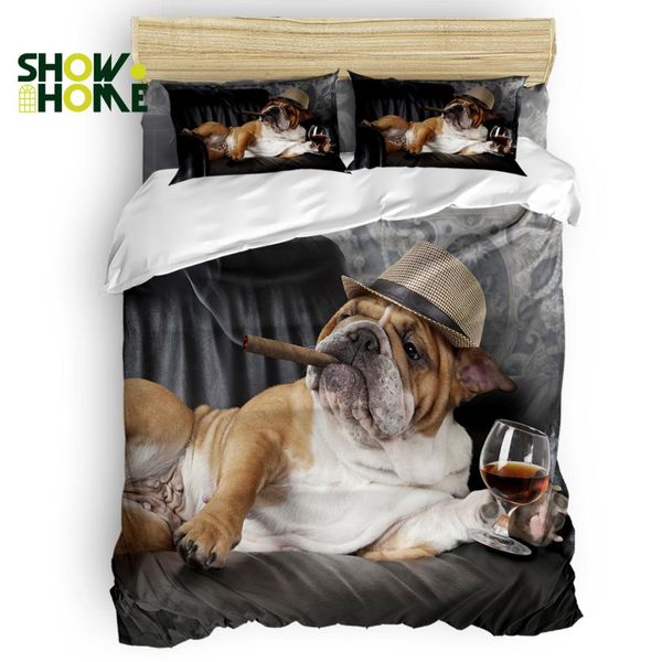 

showhome duvet cover set leisurely dog duvet cover 4 piece bedding set