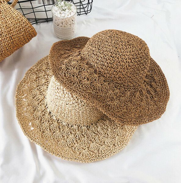 

summer women beach sun hats ladies sun visor wide brim stripe floppy straw hats new fashion caps, Blue;gray