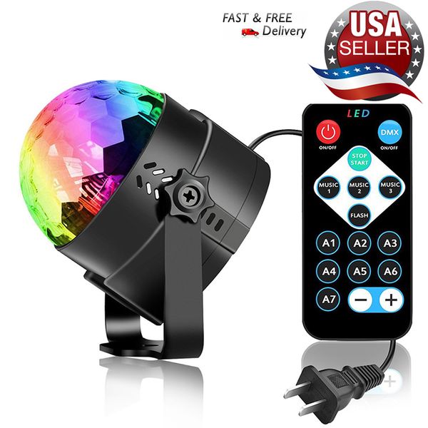 

factory rantion disco party lights strobe rgb led rc/sound activated dj ball sound activated bulb dance lamp decoration