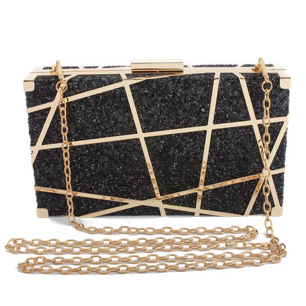 

women's shiny diamond evening bag chain purse fashion crystal clutches banquet socialite ladies handbag sac