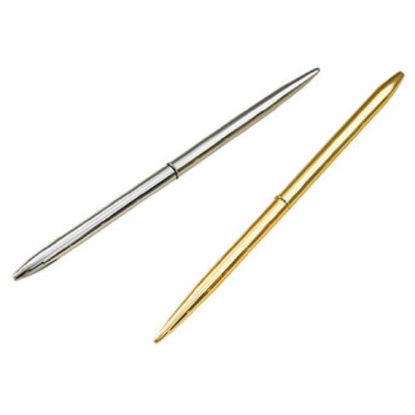 

gold color & rose gold color & silver metal rod sign pen 10pcs/lot, Blue;orange