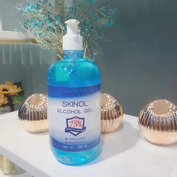 

in stock hand sanitizer 75 degree alcohol disinfection 500ml disposable gel fragrance portable instant wash household fast shipping