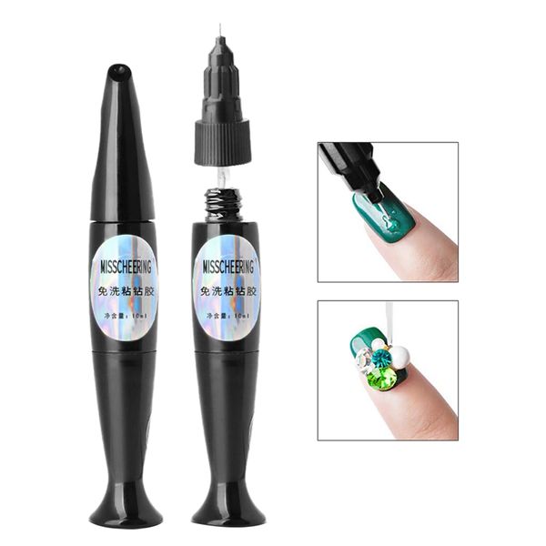 

art nail polish diamond pen glue rhinestone adhesives sticky tools uv gel