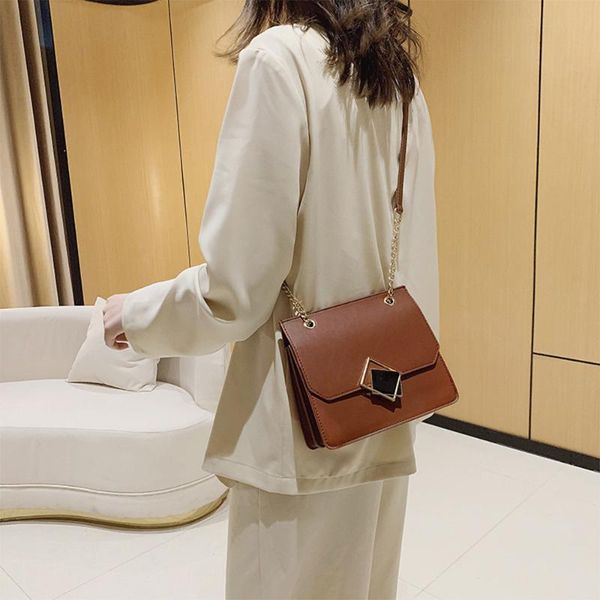 

fashion pu leather women's handbags large capacity chain flap crossbody bags shoulder messenger bag design buckle bags female