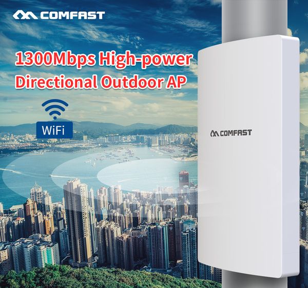 

comfast 1300mbps dual band 5ghz high power outdoor ap gigabit wan/lan rj45 directional antenna access point wifi base station ap