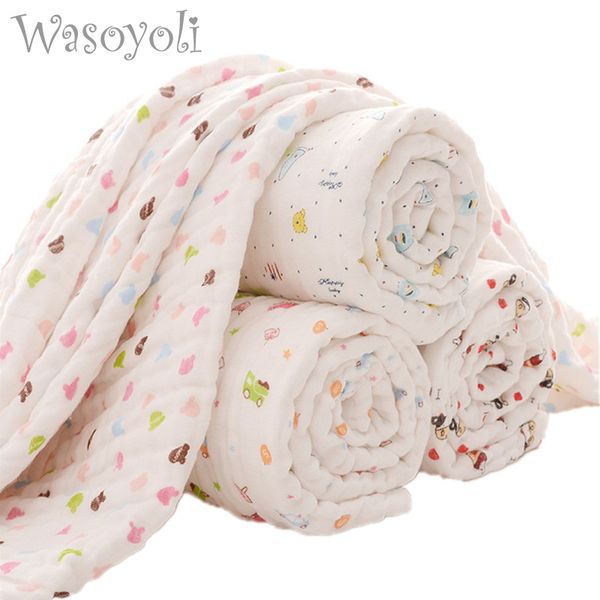 Wasoyoli Baby Swaddles 120 120cm 100 Seersucker Muslin Cotton 6