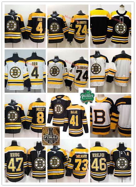 

Boston Bruins Bobby Orr Jersey Cam Neely David Krejci Torey Krug Charlie McAvoy Jake DeBrusk Jaroslav Halak Bruins 2019 Stanley Cup Jersey