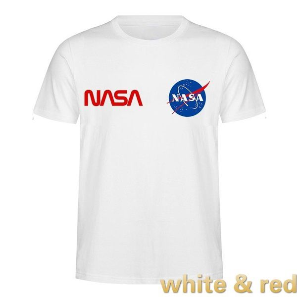 

Mens Summer T shirt Fashion High Quality Nasa US Men Street Luxury Cotton Hoody Casual Short Sleeve T-Shirt