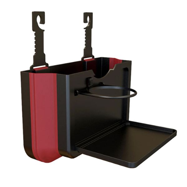 

folding car trash can creative hanging multi-function car storage cup holder storage box garbage bin box