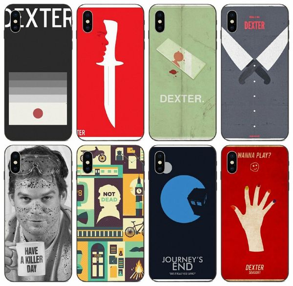

tongtrade] comics manga caricature minimalist dexter season 3 case for iphone 11 pro x xs max 8s 7s 6s 5s 4s samsung s7 edge honor v10 case