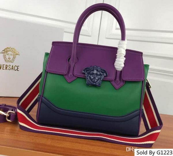 

7193 de igner genuine leather high bag woman tote ingle houlder luxury handbag ize 26 22 12