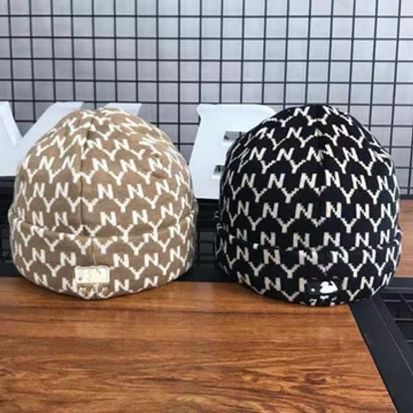 

new luxury hat male winter knitted ear protection wool cap warm thick korean tide wild autumn and winter cycling hooded hat, Blue;gray