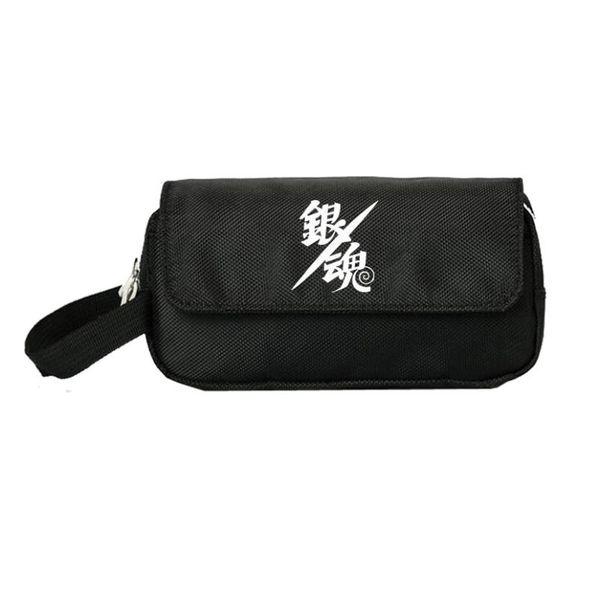 

gintama pencill case women cosmetic cases makeup bag child girls student double zipper pecill bag handbag hot