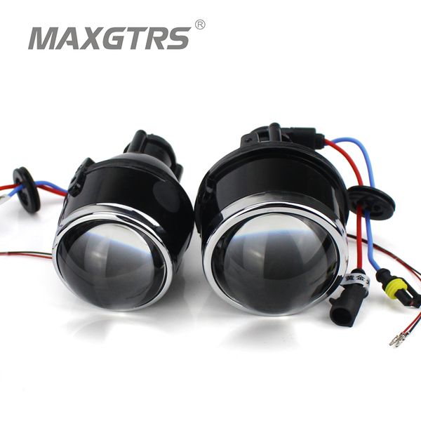 

2x universal hid bi-xenon fog lights projector lens driving lamps retrofit for crv fit renualt swift