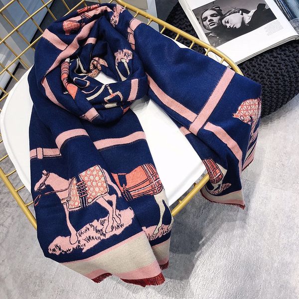 

shawls cashmere scarf designer scarves winter men women quality soft thick shawl scarfs fashion scarve 4 season, Blue;gray